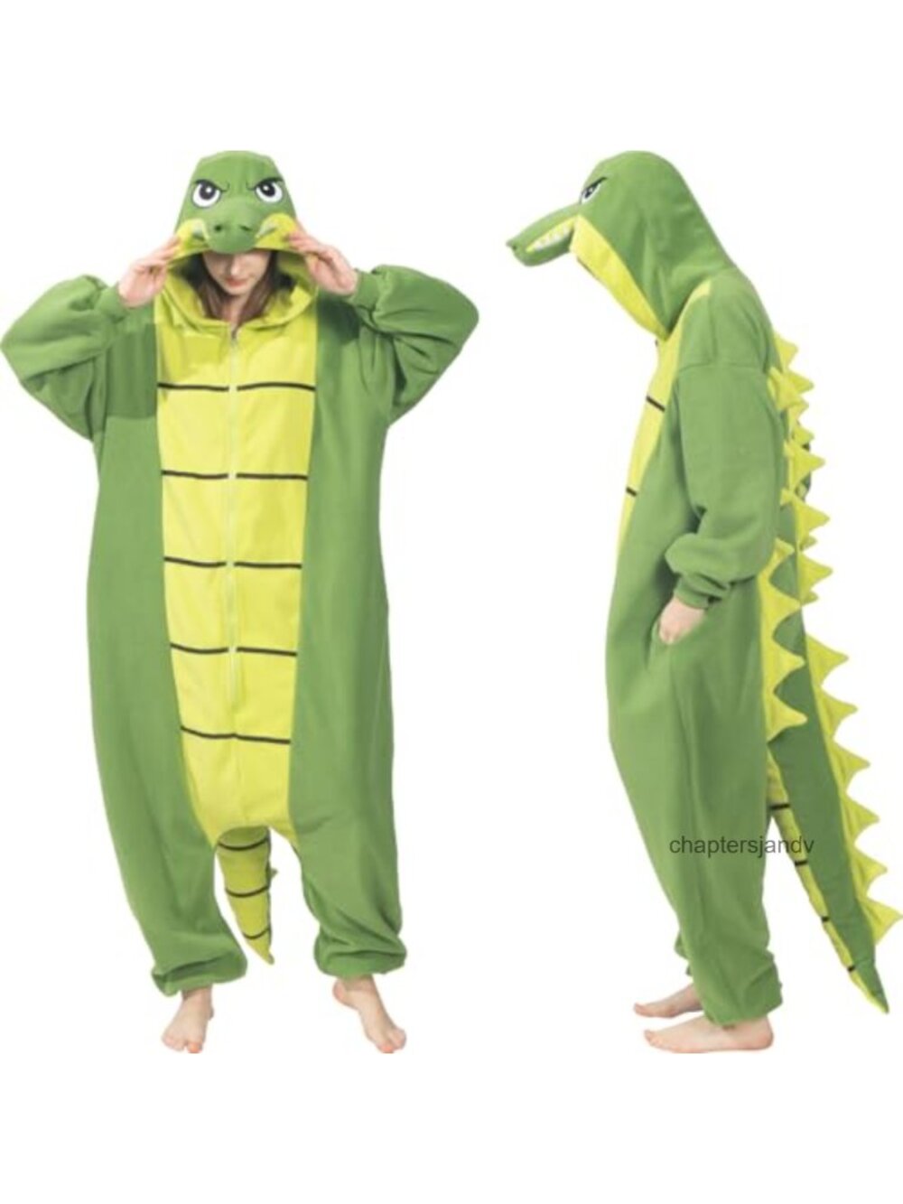 Alligator Crocodile Adult Onesie Fleece Halloween Costume Pajama